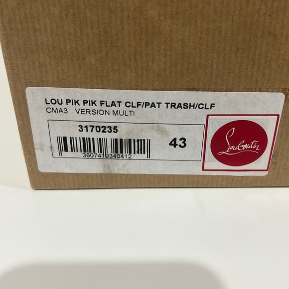 COPY - Christian LouBoutin FLAT VV/PATENT/PAVE STRASS - PURPLE POP 3160904 size… - Picture 4 of 9